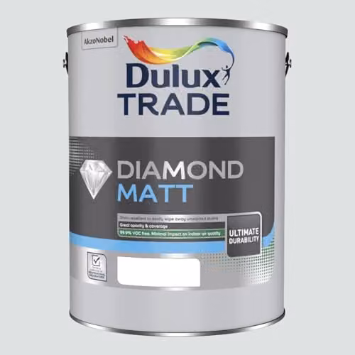 Dulux Trade Diamond Matt Paint Cornflower White 5l
