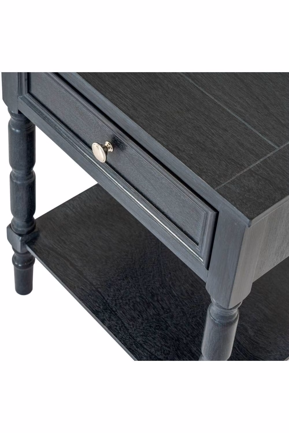 KDMD Contour Collection Modern 1 Drawer Side Table in Anthracite Grey – 3