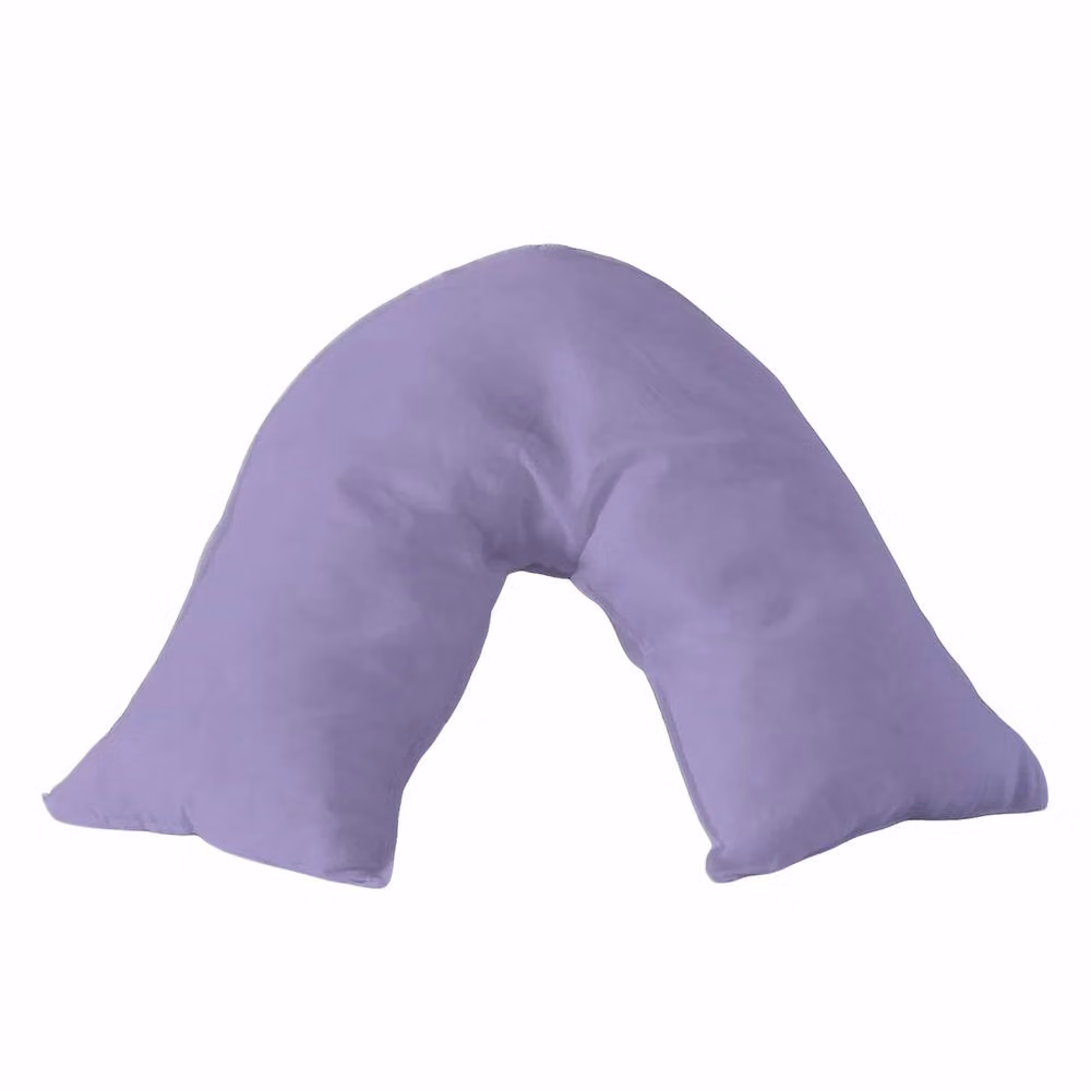Snug City Microfibre Soft Touch V Shape Plain Dyed Pillowcase in Purple – 2