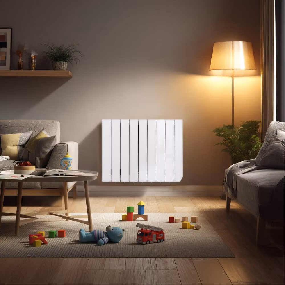 Masterplug SmartEnergy Wall Mounted Oil-Filled Radiator, 1500W, White with Wi-Fi and App Control – 5