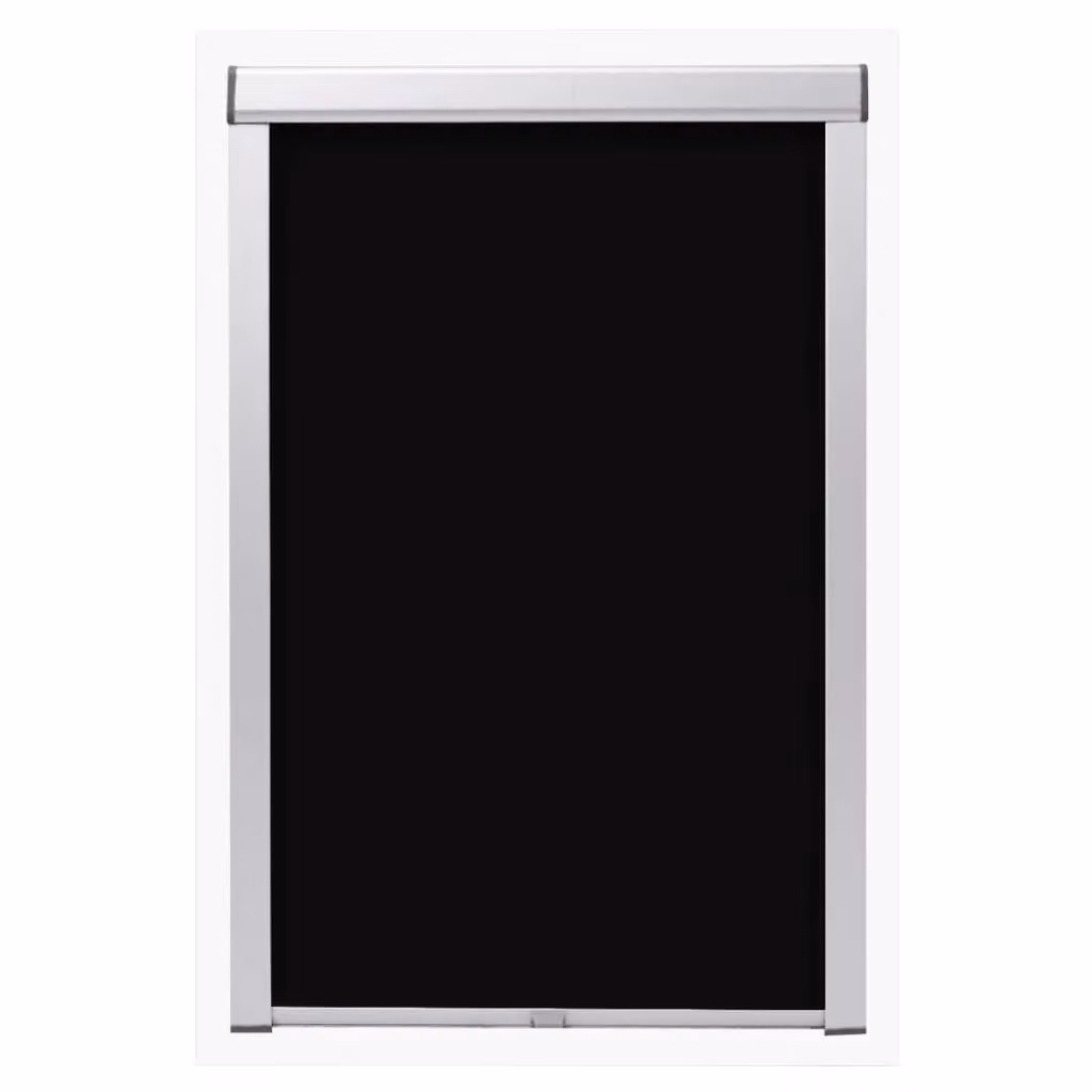 Berkfield Home Blackout Roller Blind in Black, Thermal Insulating Polyester – 2