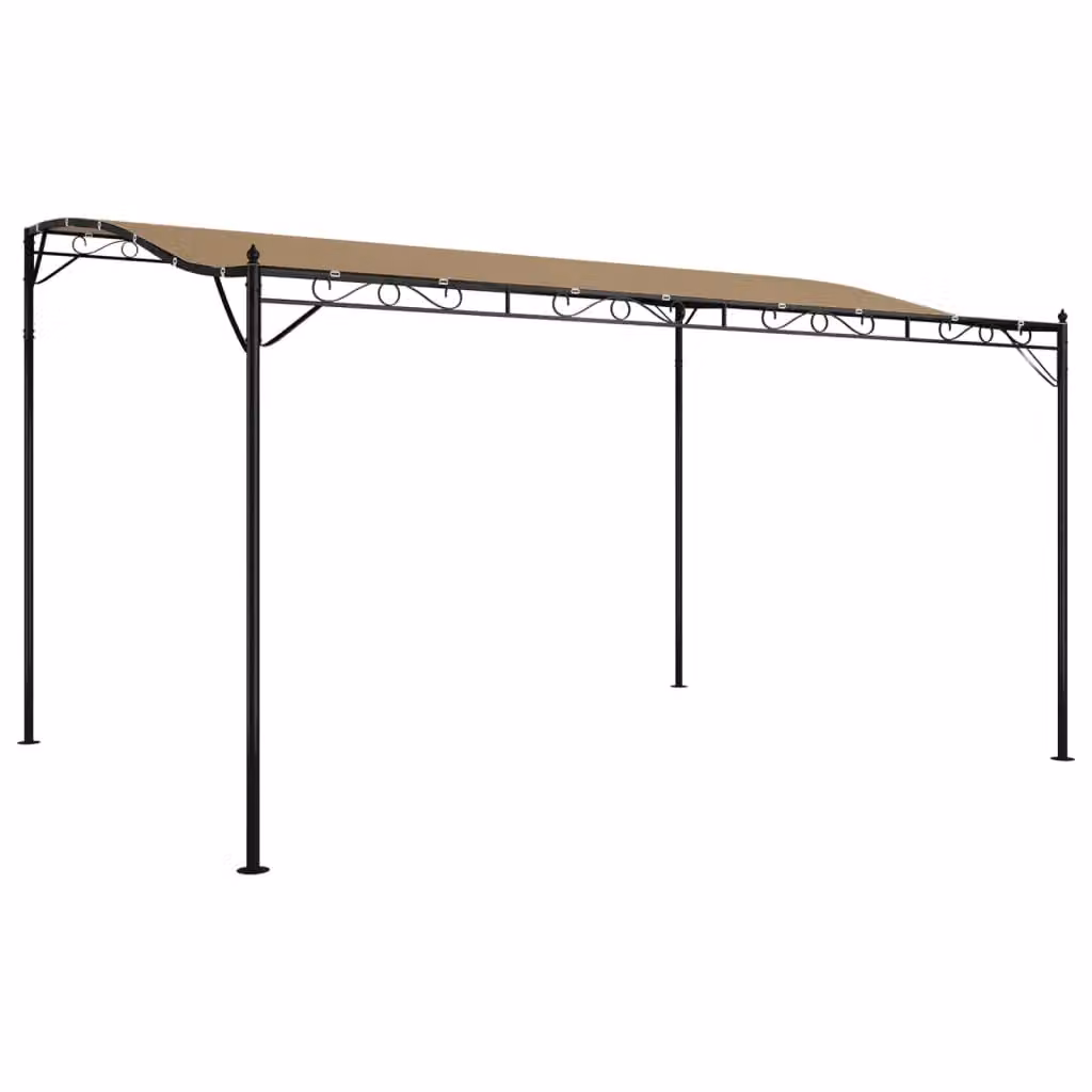Berkfield Home Curved Garden Canopy in Beige with Steel and Polyester Fabric – 2