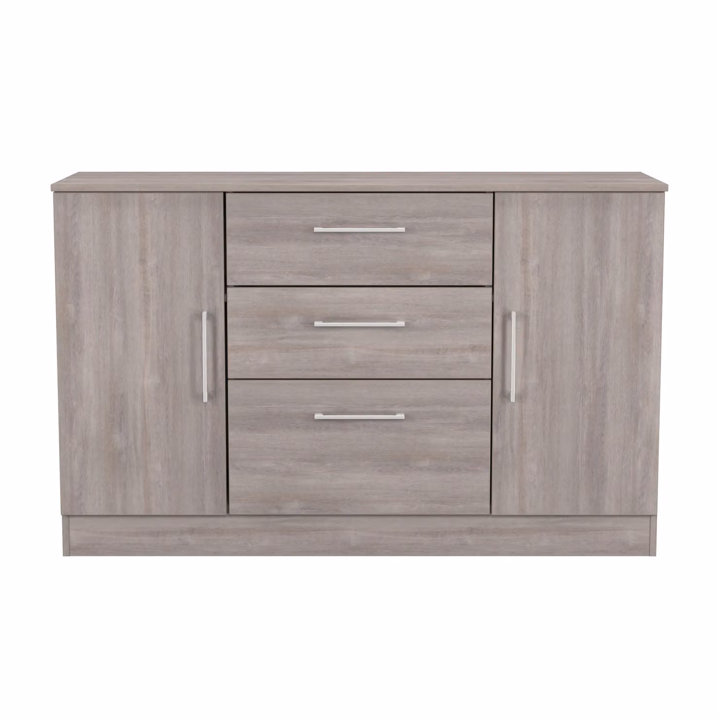 2 U Gloucester Ready Assembled 2 Door 3 Drawer Sideboard in Light Grey – 2