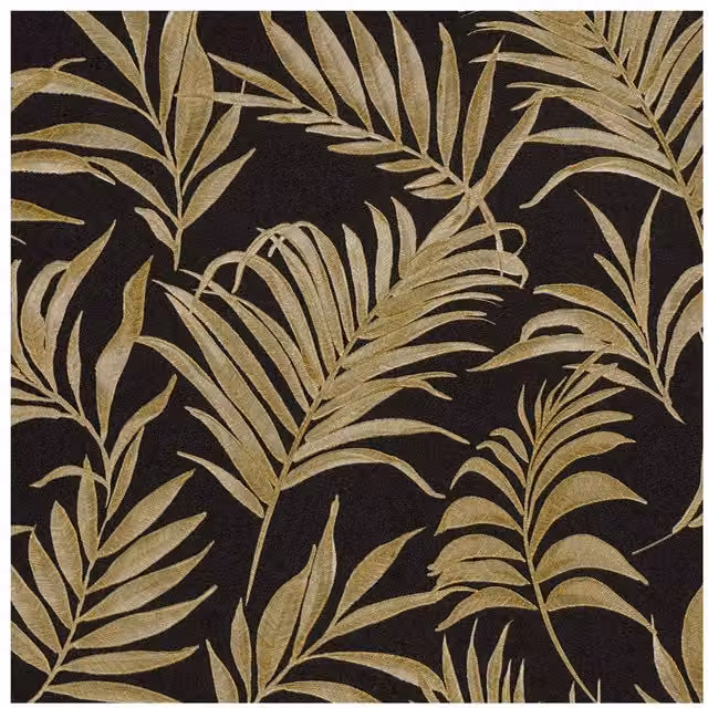 A.S. Création Botanical Floral Textured Wallpaper in Black