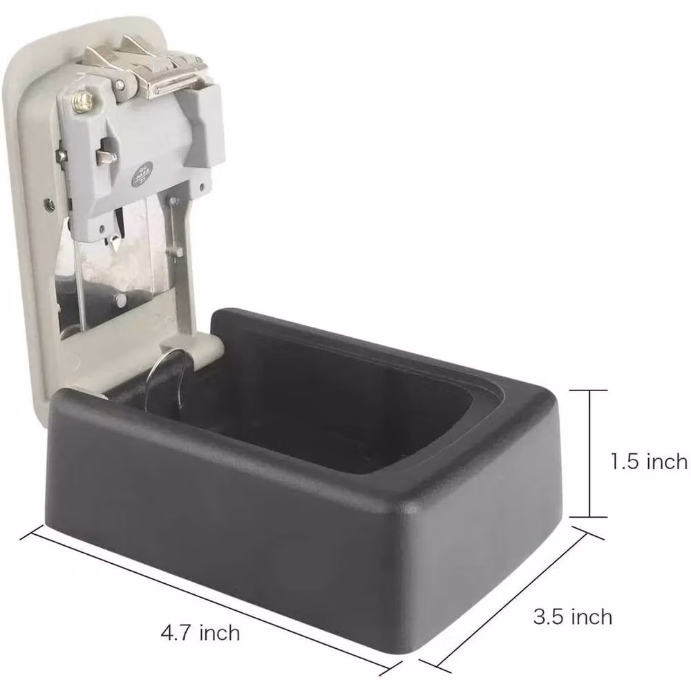 Kelvenix 4-Digit Combination Wall Mounted Key Safe Box in Dark Grey – 2