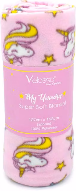 Velosso Pink Polyester Throw Blanket, W/D/H: 152 x 127 x 127 cm