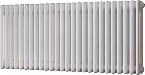 UK Radiators White Steel Column Radiator W: 117.7 cm, H: 50.0 cm, D: 10.0 cm