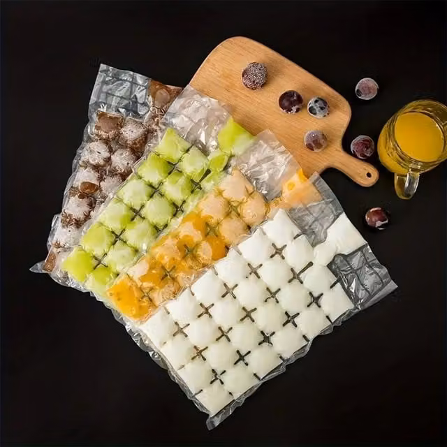 Sealapack 24 Pack Disposable Ice Cube Bags, Transparent, Makes Over 600 Cubes