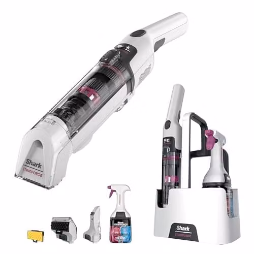 Shark StainForce Cordless Spot Cleaner, Lightweight and Portable Rechargeable White Spot and Stain Cleaner for Car Use