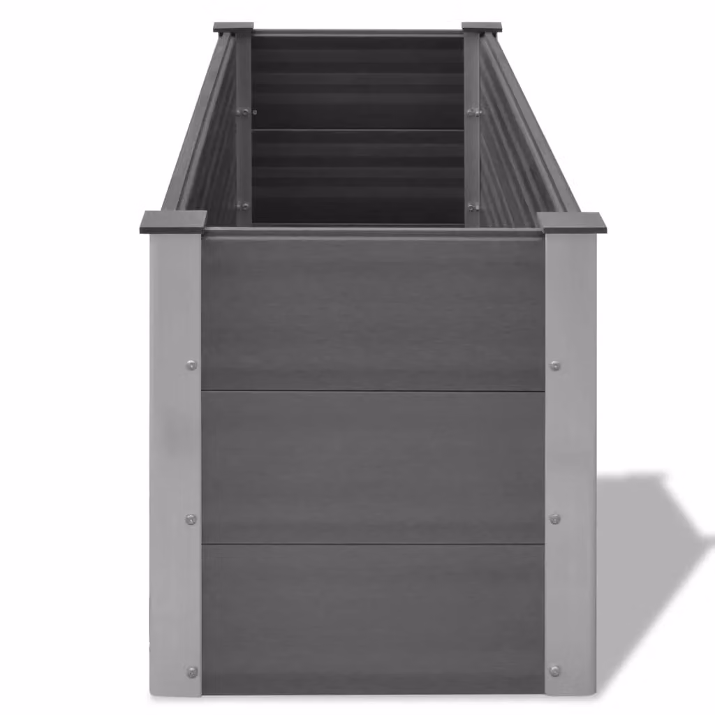 Berkfield Home Garden Grey WPC Raised Bed W/D/H: 150 x 50 x 54 cm – 3