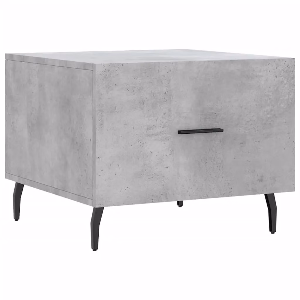 Berkfield Home Square Coffee Table in Grey Concrete Effect, W/D/H: 50 x 50 x 40 cm – 2