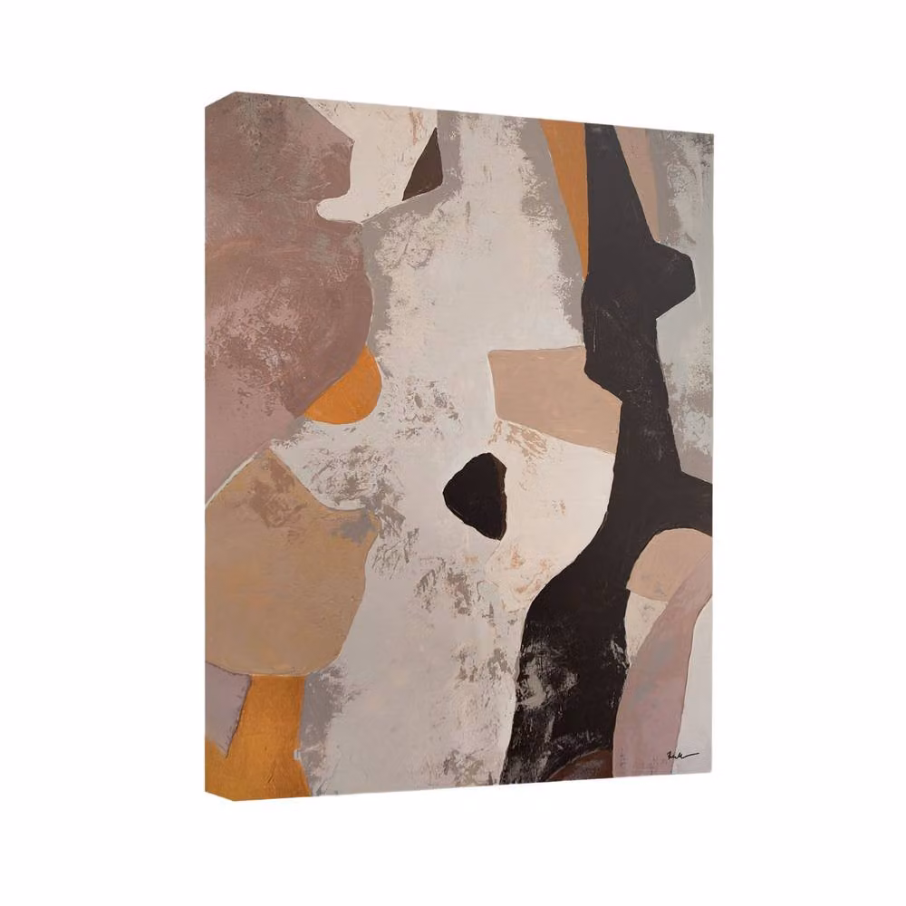 Anna Bernad Earth & Ember I Multicolour Abstract Canvas Print – 2