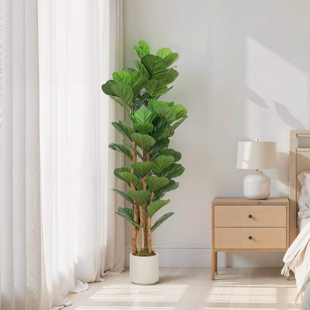 Wyld Haus Toelna 150cm Artificial Fiddle Leaf Fig Tree in Green – 3