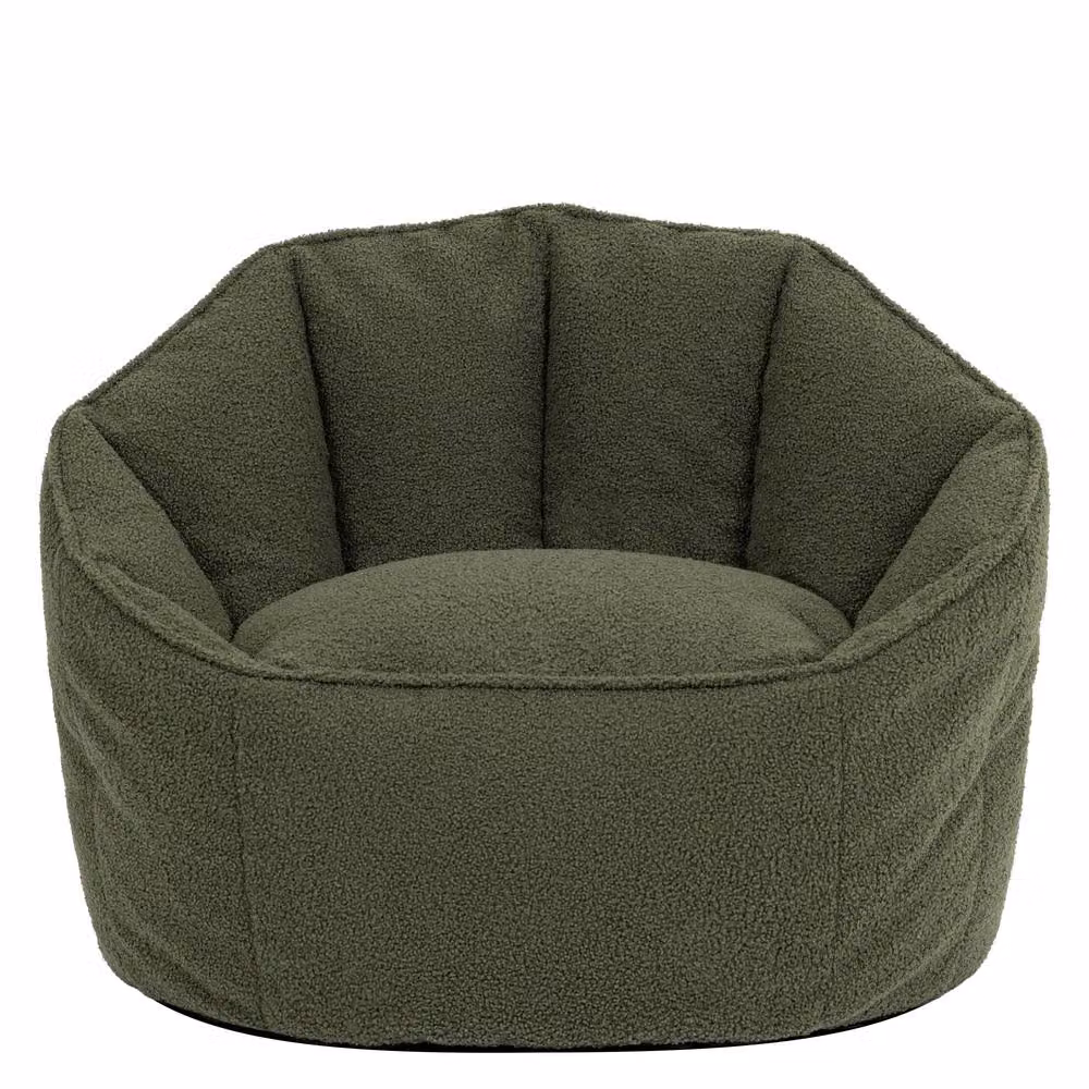 ICON Sirena Bouclé Bean Bag Accent Chair in Green – 2