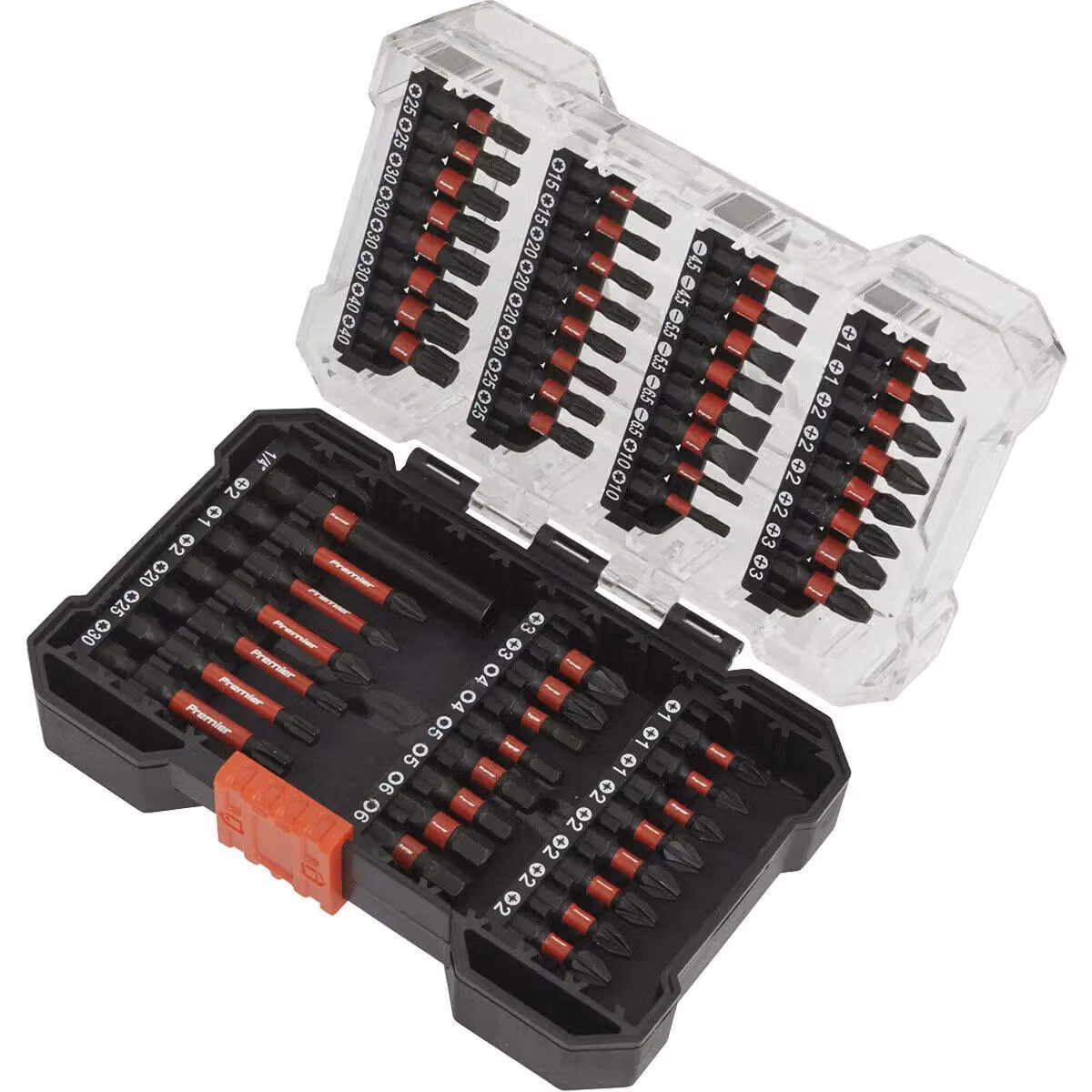 Loops 55 Piece Impact Grade S2 Steel Screwdriver Bit Set in Black and Multicolour – 2