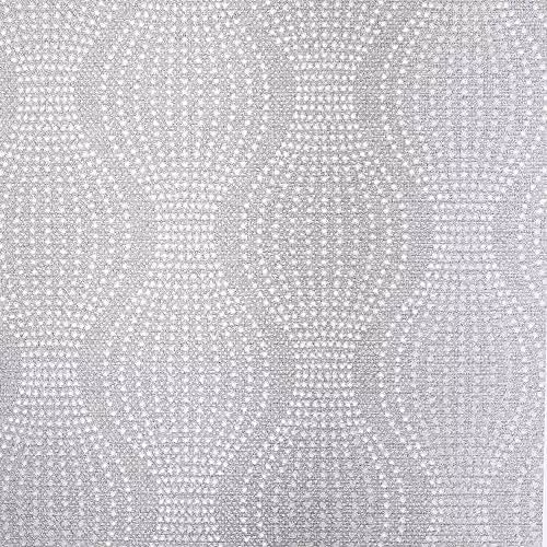Arthouse Calico Spot Dots Grey and Silver Metallic Embossed Textured Vinyl Wallpaper