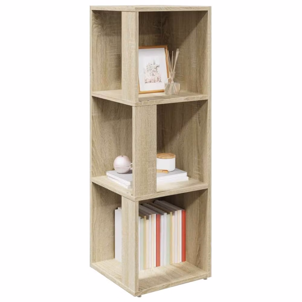 Berkfield Home Corner Cabinet in Sonoma Oak, Beige, W/D/H: 33 x 33 x 100 cm – 3