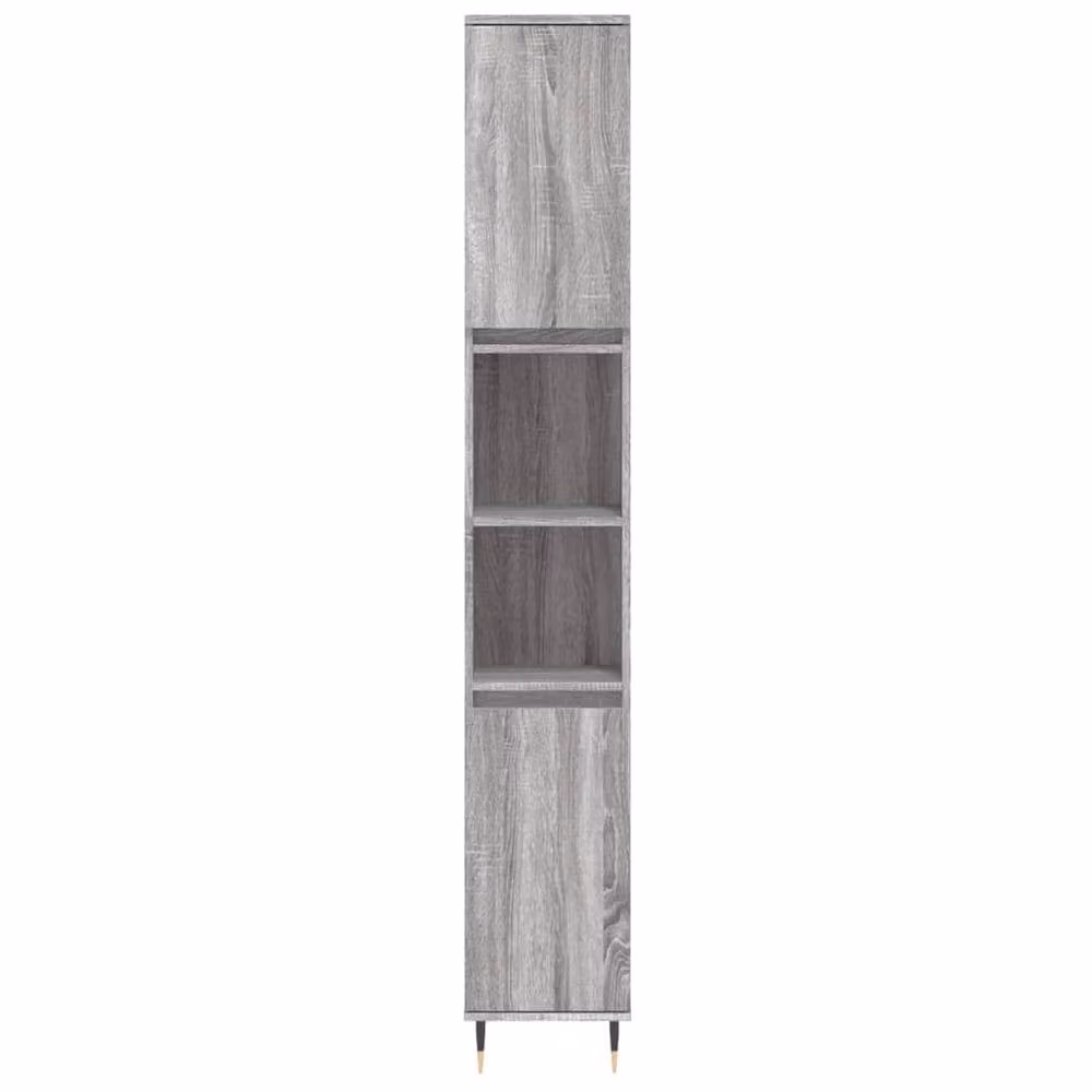 Berkfield Home 3 Piece Modern Grey Bathroom Furniture Set – 2