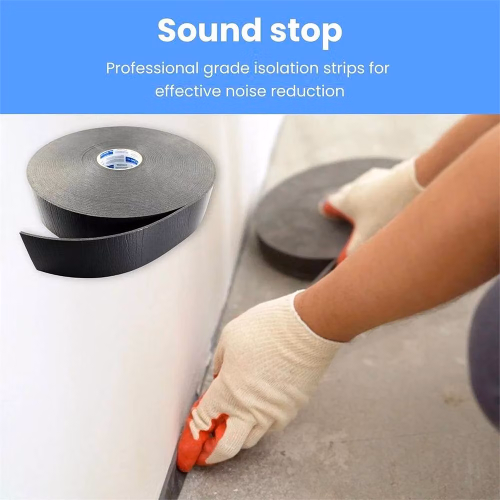 SPETLEK Self-Adhesive Acoustic Soundproofing Tape, Grey, W: 7 cm, H: 520 cm, L: 1000 cm – 3
