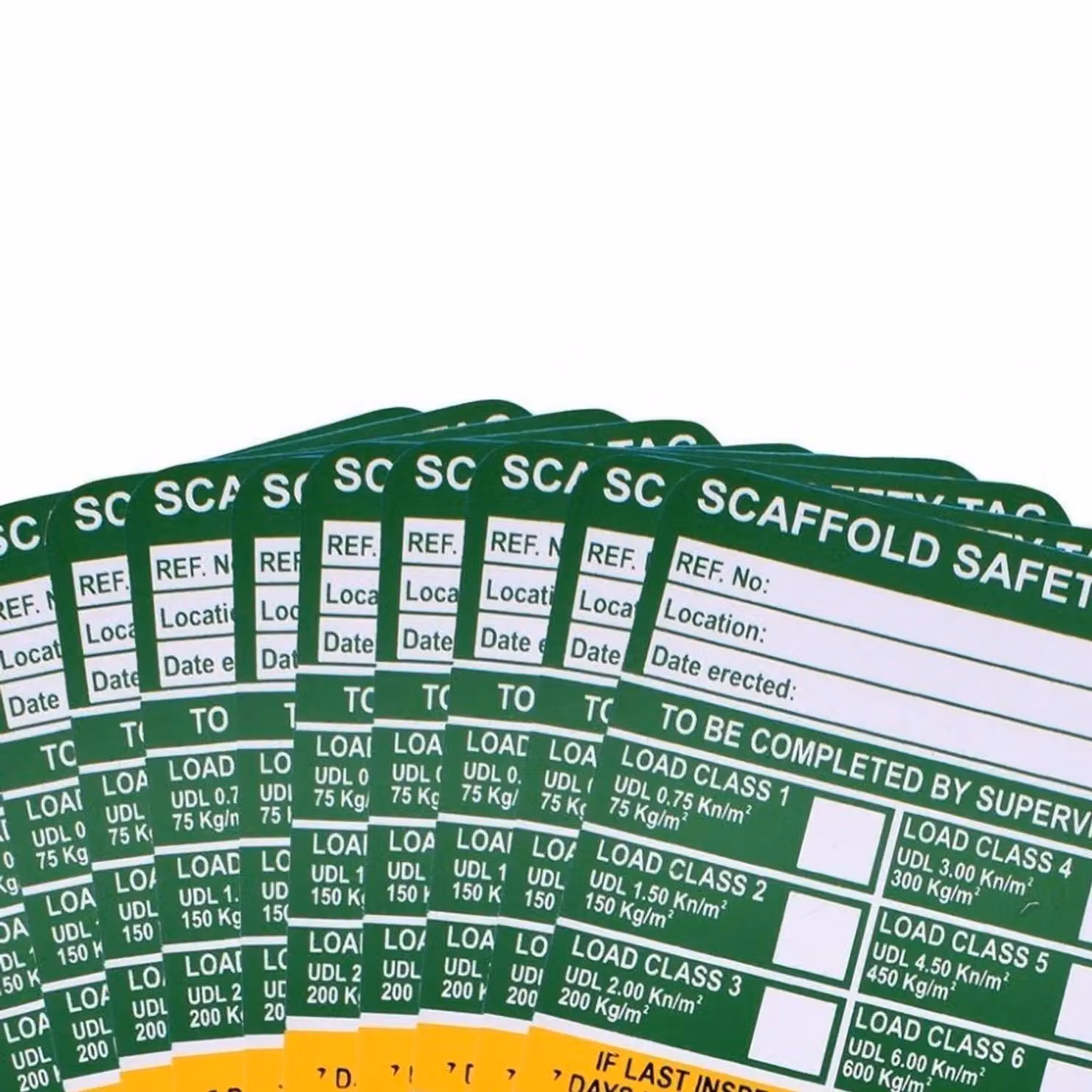 Scan Scaffold Tag Inserts, Pack of 10, Multicolour – 2