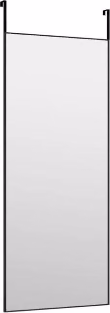 Berkfield Home Classic Rectangular Hanging Door Mirror in Black, W: 40 cm, H: 100 cm