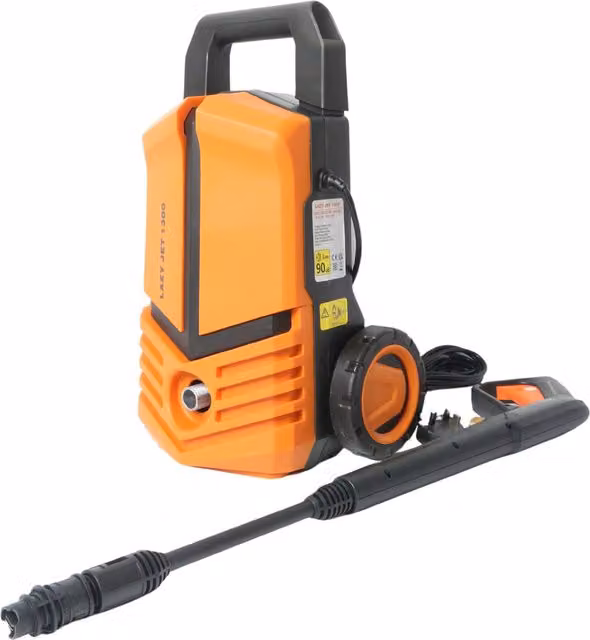 Ark Mat 1300W Electric Pressure Washer with Spray Gun and Adjustable Nozzle, Orange