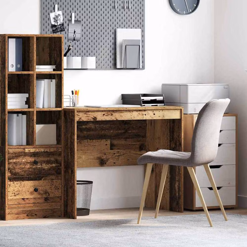 Berkfield Home Modern Writing Desk in Brown, W/D/H: 90 x 50 x 76 cm – 2