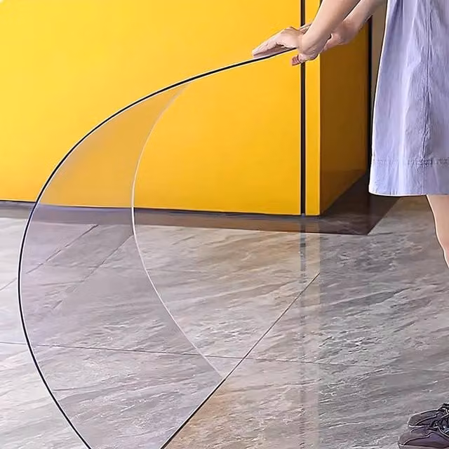 SPETLEK Clear Transparent UV Resistant Polycarbonate Plastic Sheet W: 52 cm, H: 1000 cm