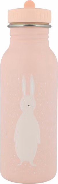 Trixie Mrs. Rabbit Stainless Steel Childrens Water Bottle, Pink, 500ml