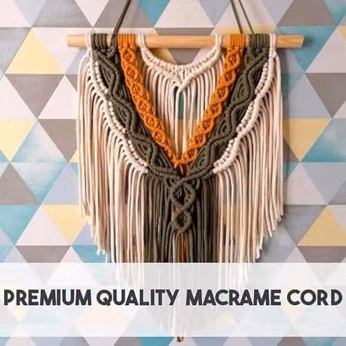 SolaDirect Premium Aqua Macrame Cord, 300 m of 2 mm Thick Natural Cotton Thread Yarn for DIY Crafts and Home Decorations – 2