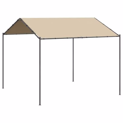 vidaXL Canopy Tent in Beige, Steel and Polyester, W/D/H: 300 x 300 x 250 cm