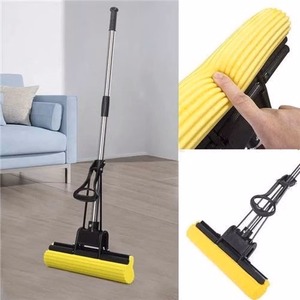 PAWNORA Yellow PVA Sponge Mop Multi Surface Cleaner – 4