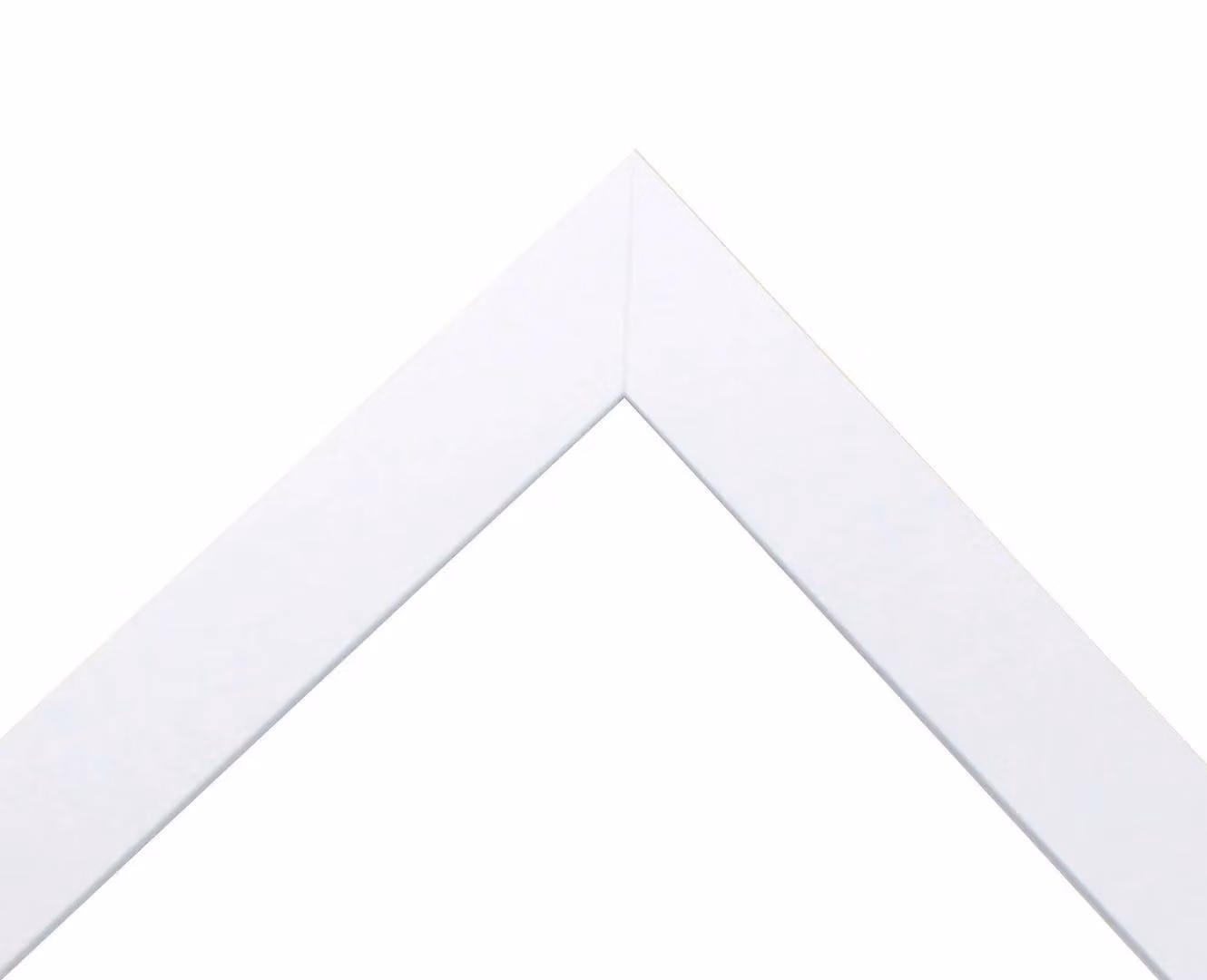 Frames & Mirrors 4U Metro White Single Picture Frame with Black Mount for A2 Images – 2
