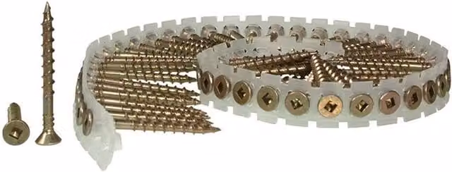 SENCO Duraspin Collated Galvanised Wood Flooring Screws, Yellow
