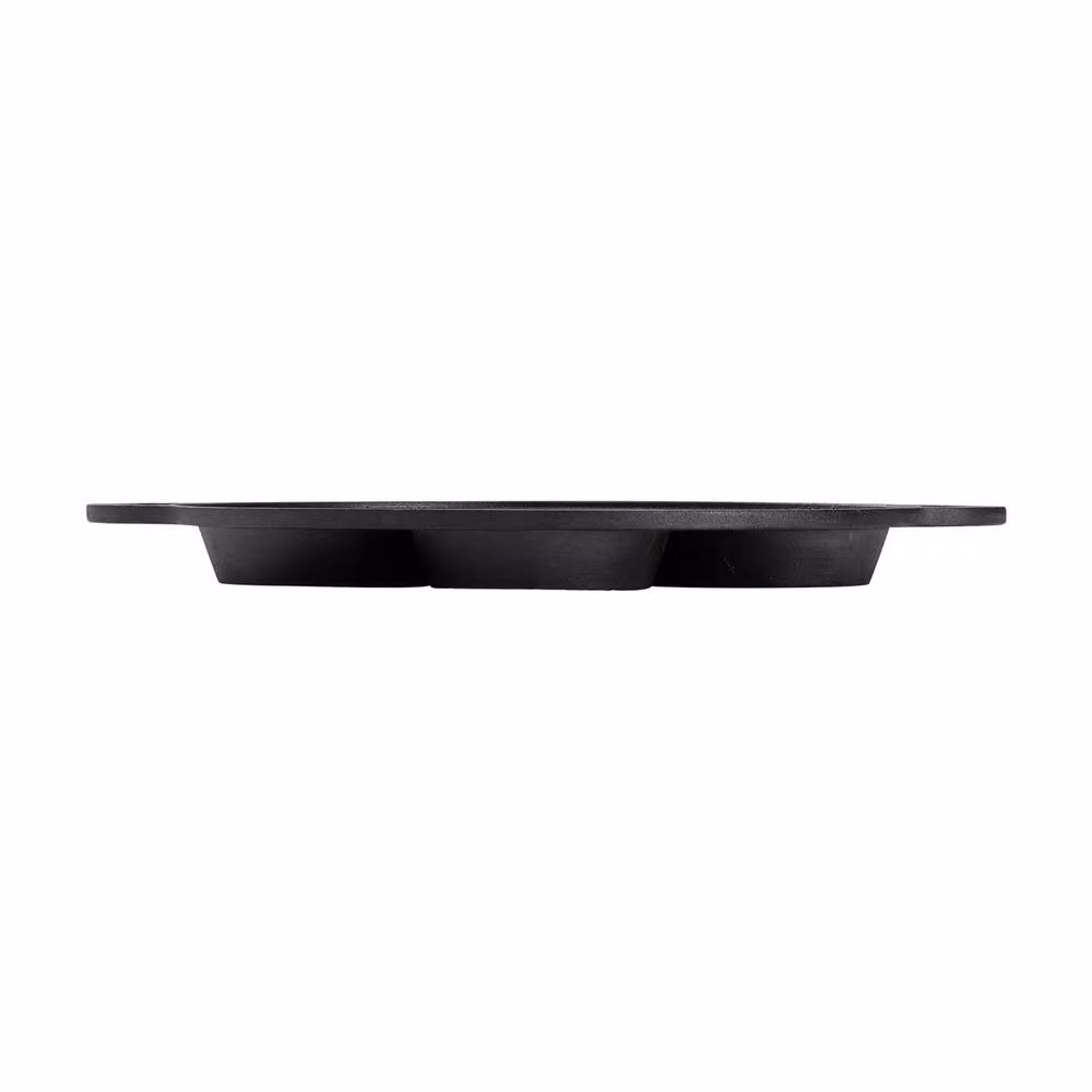 Living and Home Black Cast Iron 7-Hole Egg Frying Pan Skillet – 5