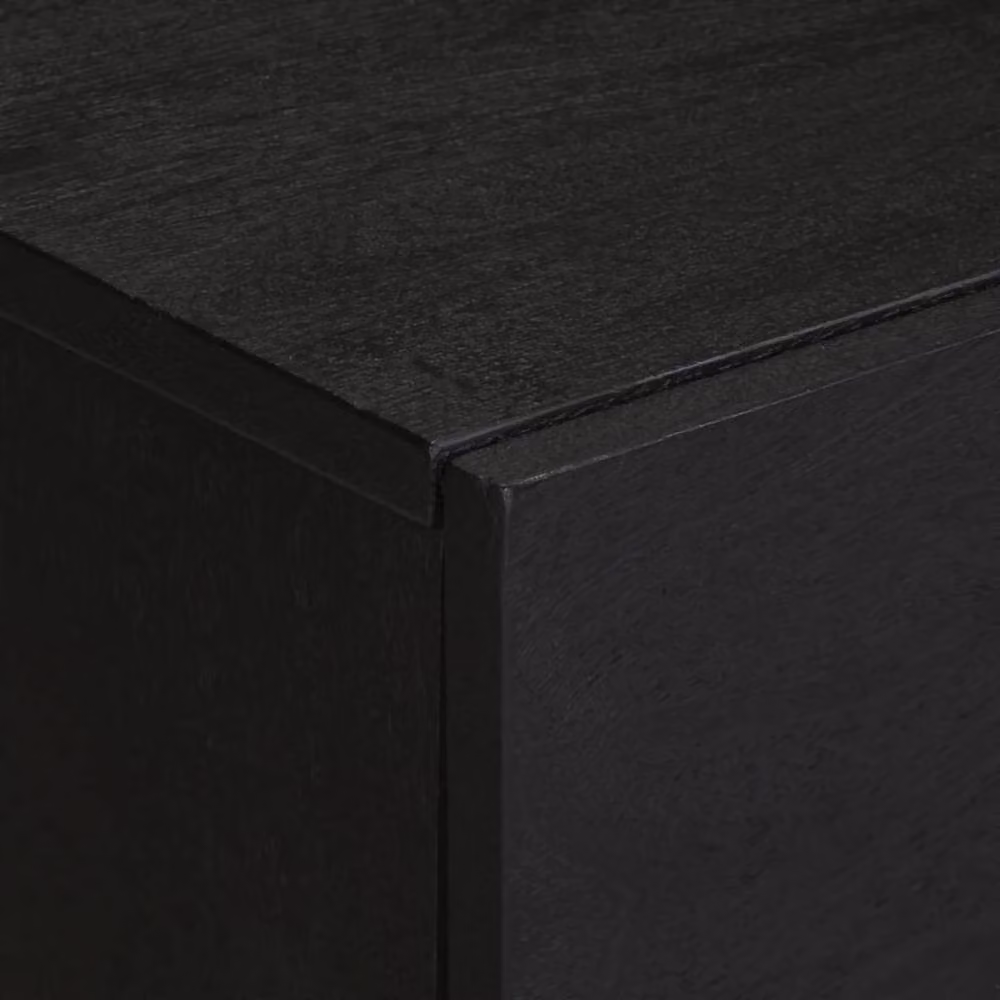 Berkfield Home Black Bedside Cabinet in Engineered Wood, W/D/H: 50 x 33 x 60 cm – 4