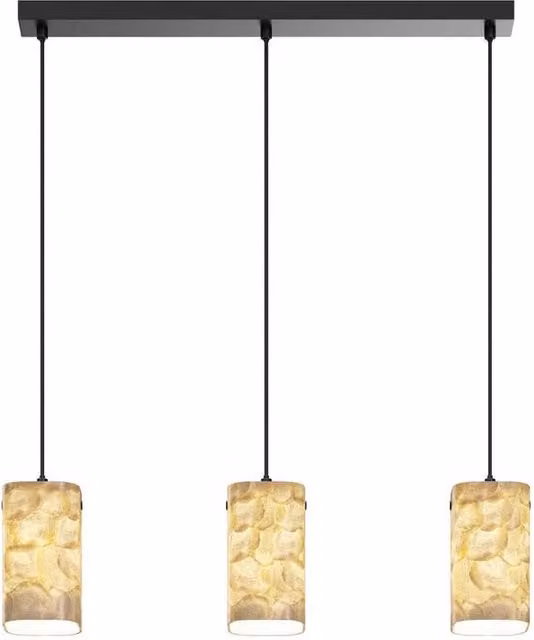 Netlighting Maris Bar Pendant Ceiling Light in Black with E14 Socket