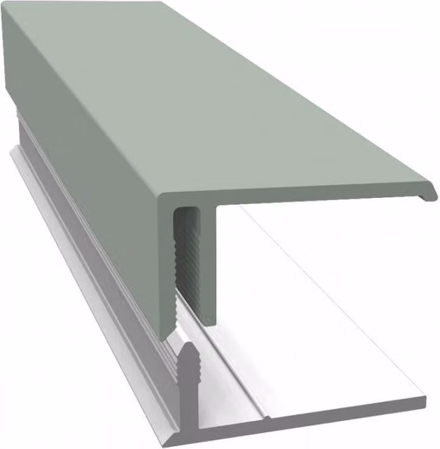 Freefoam Weatherboard Cladding Two Part Edge Trim, 3m, Sage Green