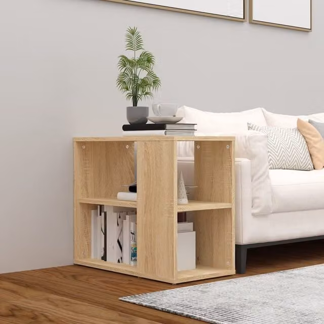 Berkfield Home Sonoma Oak Side Cabinet in Brown, W/D/H: 60 x 30 x 50 cm