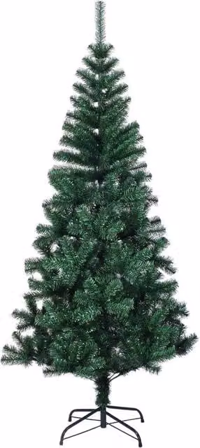 Berkfield Home Artificial Christmas Tree with Iridescent Tips, Green, Height: 240 cm