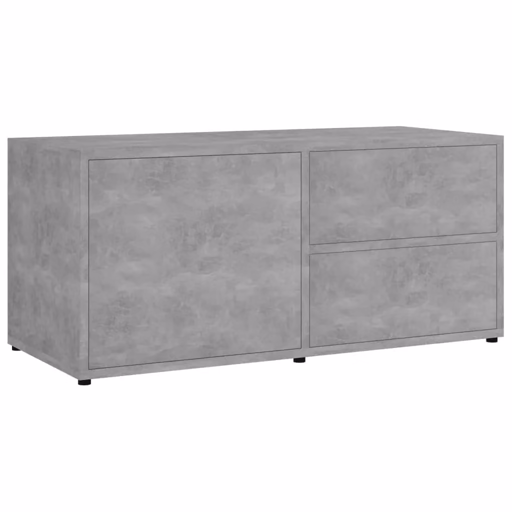 Berkfield Home TV Cabinet in Concrete Grey, W/D/H: 80 x 34 x 36 cm – 2