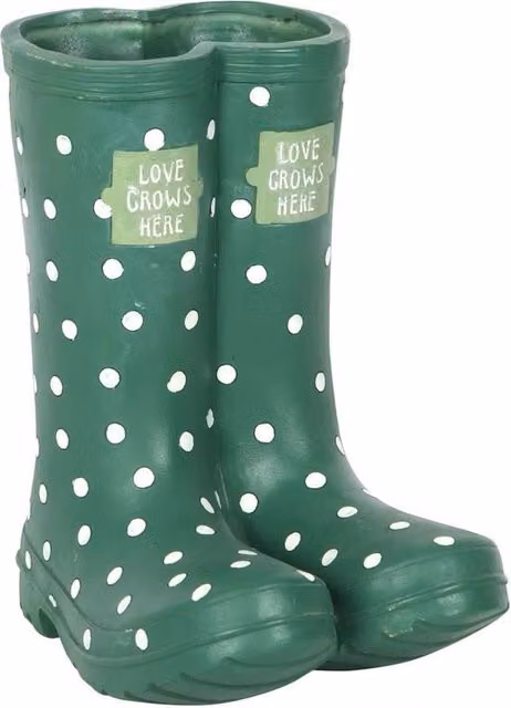 Something Different Wellington Boots Planter in Green – 1