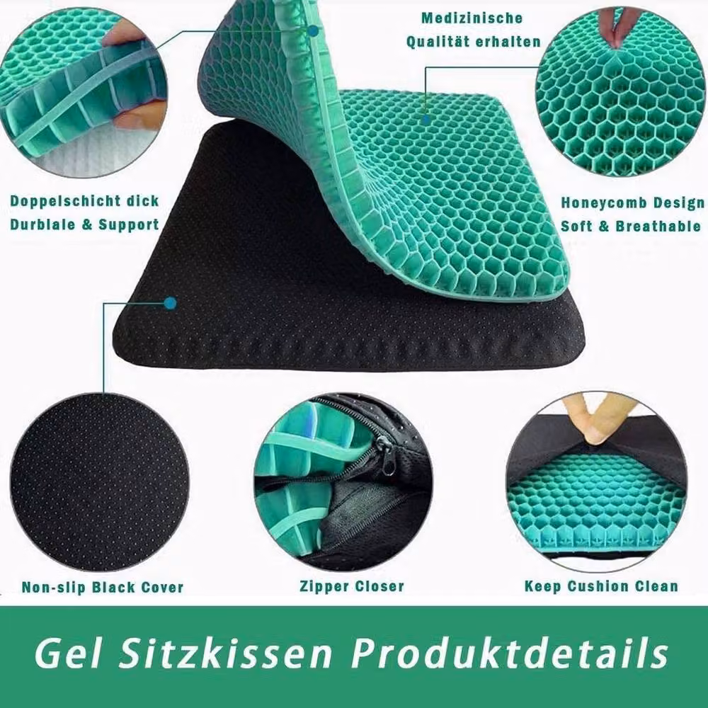 SPETLEK Green Breathable Gel Flexible Seat Cushion – 3