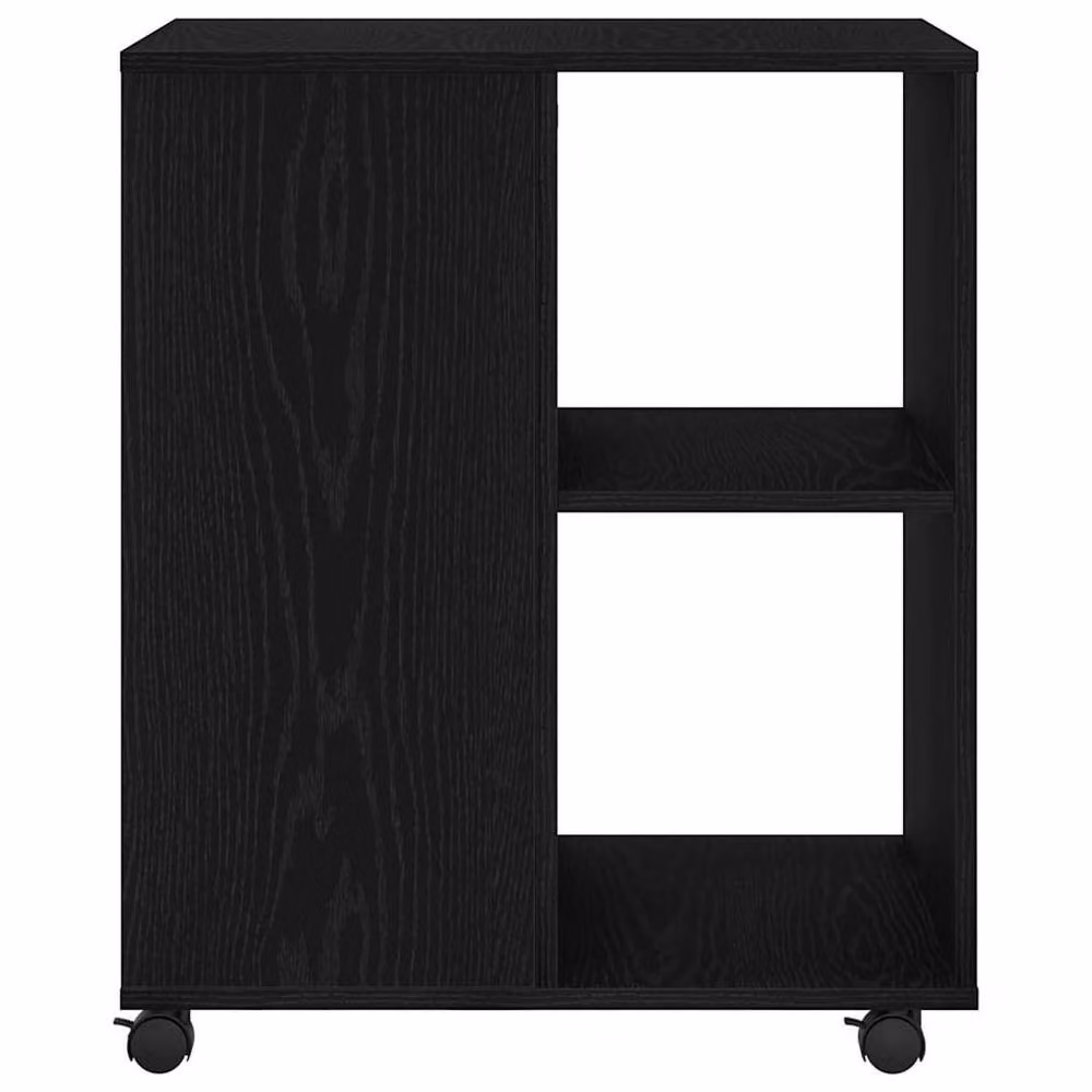 Berkfield Black Oak Home Storage Cabinet W: 60 cm, D: 53 cm, H: 72.5 cm – 5