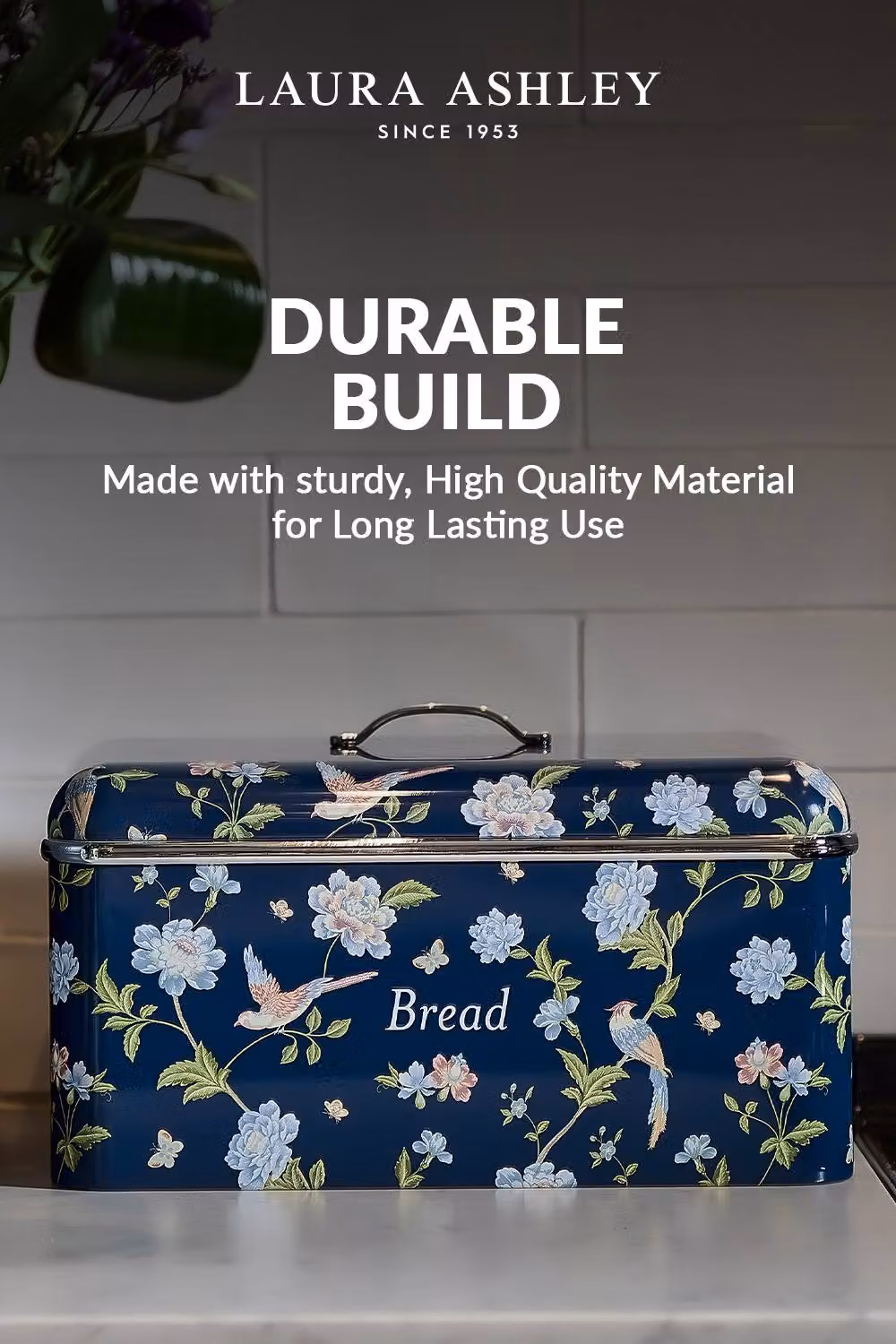Laura Ashley VQ Elveden Navy Blue Bread Bin – 2