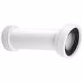 McAlpine 14 Degree Angle Adjustable Length Rigid WC Pan Connector, White