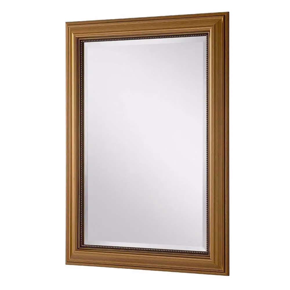 Yearn Mirrors Classic Gold Beaded Rectangular Hanging Mirror W: 118.5 cm, H: 93 cm – 3