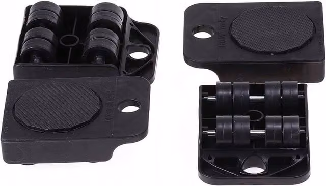 FLAVORA Furniture Moving Lifter Slider Set in Black, Iron
