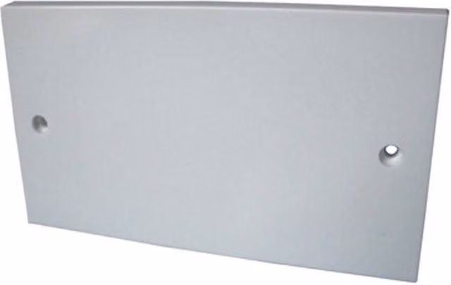 McAlpine Single Blanking Plate in White