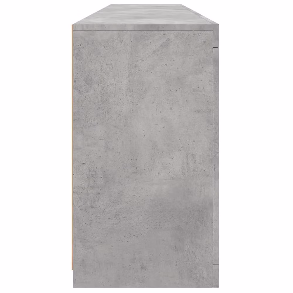 Berkfield Home Modern Sideboard with Integrated LED Lights in Concrete Grey, W: 181.5 cm, D: 37 cm, H: 67 cm – 4